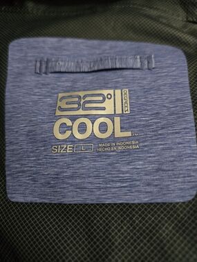 32 Degrees Cool Heathered Blue Performance Lightweight Jacket Size Large